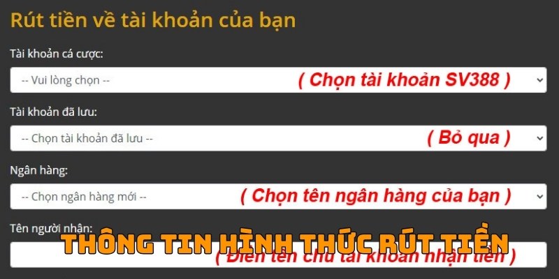 Cùng tìm hiểu thông tin về các hình thức rút thưởng tại SV388